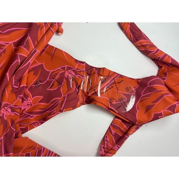 NWT Stone Fox Swim River Bikini Bottom, Adjustable, Side Tie, Red/Pink Floral XL - Picture 12 of 15